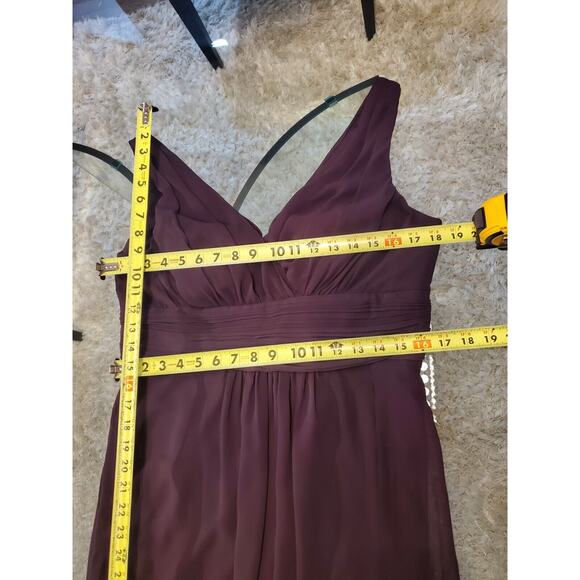 Levkoff Women Purple Polyester V-Neck Sleeveless Formal Long Maxi Dress Size M - Picture 8 of 13